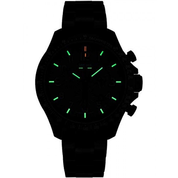 Traser 남성용 아날로그 쿼츠 시계, 스테인리스 스틸 스트랩 109466, 블랙, 팔찌