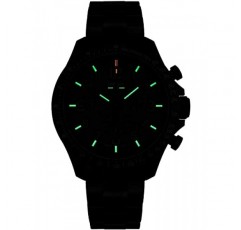 Traser 남성용 아날로그 쿼츠 시계, 스테인리스 스틸 스트랩 109466, 블랙, 팔찌