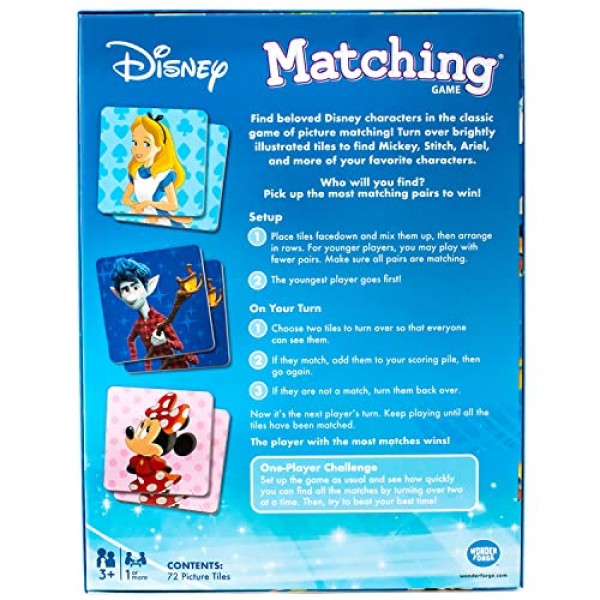 Wonder Forge의 3-5세 어린이를 위한 디즈니 클래식 캐릭터 매칭 게임