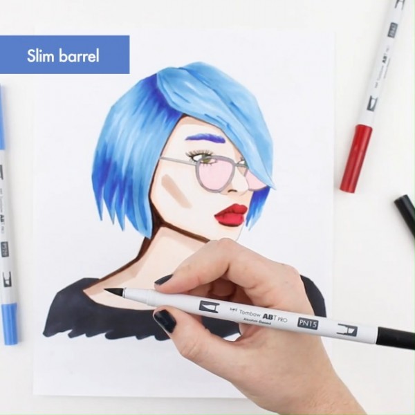 Tombow 56969 ABT PRO 알코올 마커, 회색 톤, 5가지 색상 세트 - 듀얼 팁, 영구 아트 마커는 색칠, 스케치 및 색상 그라데이션 생성에 완벽한 끌 및 브러시 팁을 갖추고 있습니