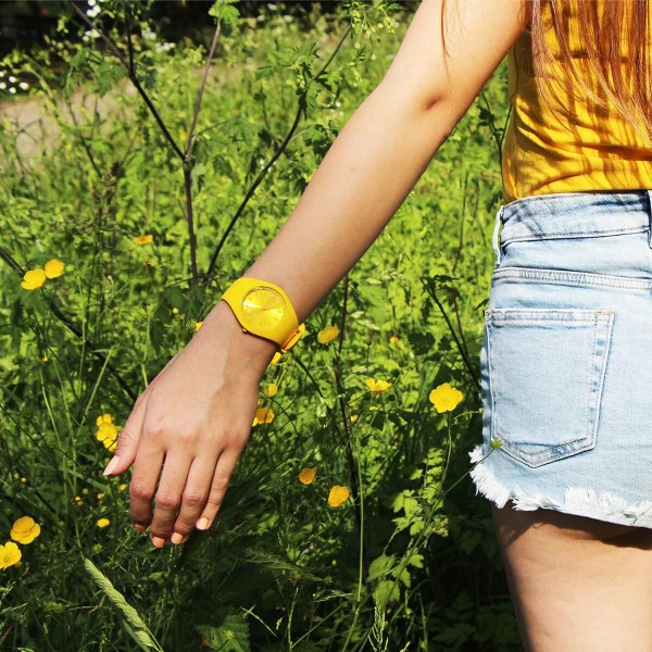 Ice-Watch - ICE Color Citrus - 남성용(남녀공용) 손목시계(실리콘 스트랩 포함) - 017909(미디움)