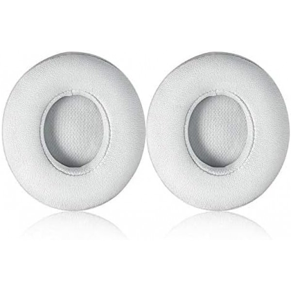 - Beats by Dr.와 호환되는 프로틴 PU 가죽으로 제작된 이어 패드 Dre Solo 2.0 Solo3 무선 온이어 헤드폰(화이트) 화이트