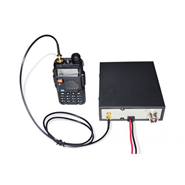 VHF(136-174MHz), 20-40W 출력(2-6W 입력), 아날로그 및 디지털 모드용 BTECH AMP-V25 증폭기, 모든 휴대용 라디오와 호환 가능: BTECH, BaoFeng, Kenwood, Yaesu, ICOM, Motorola