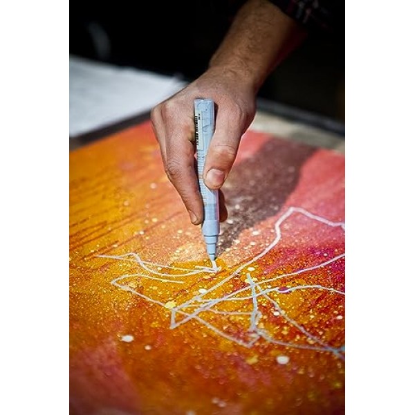 Montana 캔 Montana 아크릴 페인트 마커, 2mm, 고급 펜촉, 쇼크 브라운 라이트(045386)