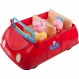 Peppa Pig Peppa's Red Car 92605 - 정확한 회전 바퀴와 소리, 독점적인 Peppa와 Mama Pig 장난감 피규어 포함, 2세 이상 어린이에게 이상적인 장난감