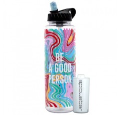 Epic 정수 필터 Nalgene OG Sustain Tritan USA Made 물병 및 75갤런 필터 - 물 불순물 99.99% 제거, 48온스, Be A Good Person 스페셜 에디션