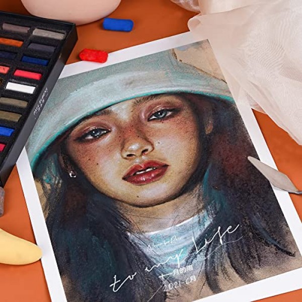 Paul Rubens 전문가용 소프트 파스텔, 40가지 인물 색상 초크 파스텔 페인팅, 드로잉, 블렌딩, 공예를 위한 생동감 있고 부드럽고 높은 접착력, 예술가, 초보자를 위한 이