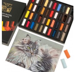 Paul Rubens 전문가용 소프트 파스텔, 40가지 인물 색상 초크 파스텔 페인팅, 드로잉, 블렌딩, 공예를 위한 생동감 있고 부드럽고 높은 접착력, 예술가, 초보자를 위한 이