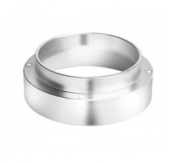 에스프레소 커피 도징 깔때기 Delonghi La Pavoni Breville Gaggia Rancilio Flair Olympic Portafilter(실버, 51mm)와 호환되는 프리미엄 품질의 스테인레스 스틸 커피 도징 링