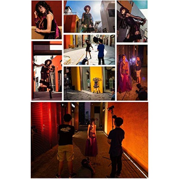 Godox AD200Pro 스트로브 플래시, (Godox AD200 Pro) 200Ws 2.4G 모노라이트 스트로브, 최대 전력 플래시 500회, 1/8000 HSS, 0.01-1.8s 재활용, 2900mAh 배터리, 베어 전구(GN60), 스피드라이