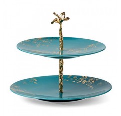 Lenox Sprig & Vine 2계층 서버, 3.20 LB, 녹색