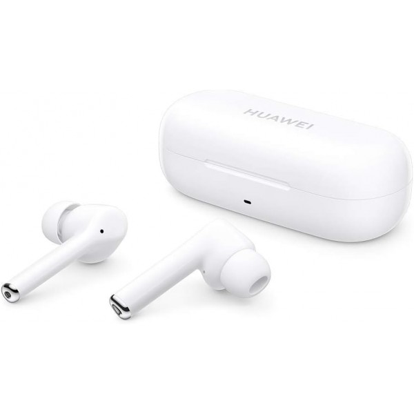 Huawei Freebuds3i 지능형 잡음 제거 기능이 있는 진정한 무선 인이어 헤드폰, 어댑터 포함 Huawei AP52, 세라믹 화이트 [이탈리아어 버전]