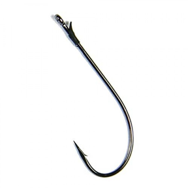 Roboworm GA4/0 리바브 가마카츠 후크, 사이즈 4/0, 블랙 니켈 마감