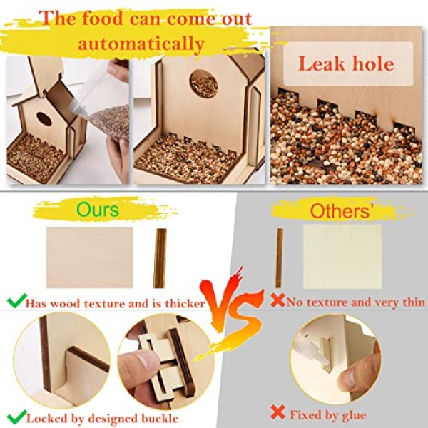8-12세 어린이를 위한 공예 - 다이아몬드 스티커가 포함된 나만의 새 피더 바람 차임 키트 만들기 - 2팩 미완성 목재 DIY 어린이 STEM 그림 활동 공예 소년 소녀 6-8 3-5세를 