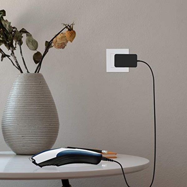 Wahl Color Pro 무선 충전식 헤어 클리퍼 및 트리머 전원 코드용 WUKUR 충전기 교체 Wahl 모델 9649, UL 등록, 6.6FT 포드 코드와만 호환 가능