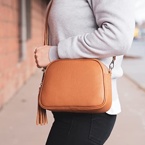 modamoda de - T238 이탈리아 여성용 숄더백 가죽 미디엄, 라이트골드 메탈릭, 스포티, 우아함