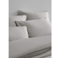 De Witte Lietaer Olivia 침대 린넨, 새틴, 빗질한 면, 라이트 그레이/도브, 260 x 240 cm + 베갯잇 2개 260x240 라이트 그레이/도브