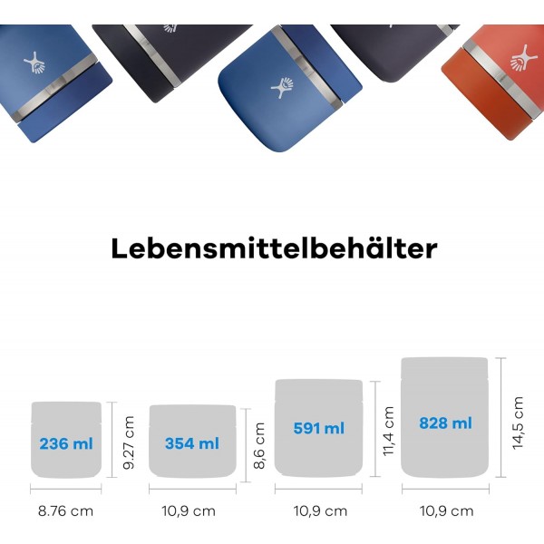 HYDRO FLASK - 누수 방지 뚜껑이 있는 진공 단열 식품 용기 591ml(20oz) - 스테인리스 스틸 용기 - 냉/온 식품용 식품 용기 - BPA 프리 - 스내퍼 스내퍼 591ml(20oz)