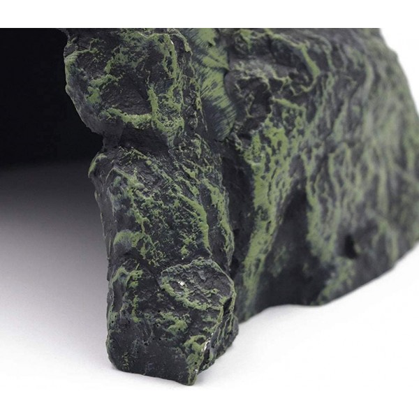 농장 및 목장 수족관 조경 물고기 숨기기 동굴 수족관 거북이 파충류 basking 숨기기 서식지 장식 장식 파충류 테라리움 (색상 2)