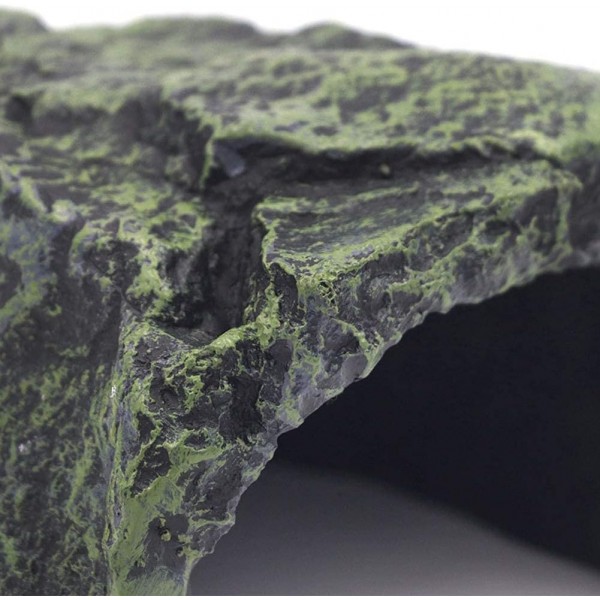 농장 및 목장 수족관 조경 물고기 숨기기 동굴 수족관 거북이 파충류 basking 숨기기 서식지 장식 장식 파충류 테라리움 (색상 2)