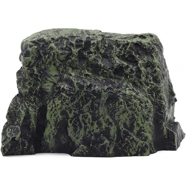 농장 및 목장 수족관 조경 물고기 숨기기 동굴 수족관 거북이 파충류 basking 숨기기 서식지 장식 장식 파충류 테라리움 (색상 2)