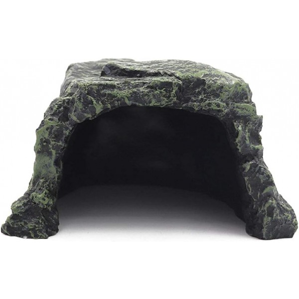 농장 및 목장 수족관 조경 물고기 숨기기 동굴 수족관 거북이 파충류 basking 숨기기 서식지 장식 장식 파충류 테라리움 (색상 2)