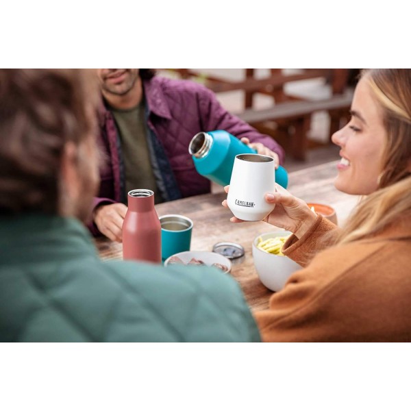 CAMELBAK 남녀공용-성인 와인 텀블러, SST 진공 단열, 12OZ, 블랙 2020 Trinkflasche, 350ML Schwarz