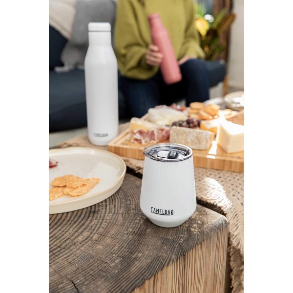 CAMELBAK 남녀공용-성인 와인 텀블러, SST 진공 단열, 12OZ, 블랙 2020 Trinkflasche, 350ML Schwarz