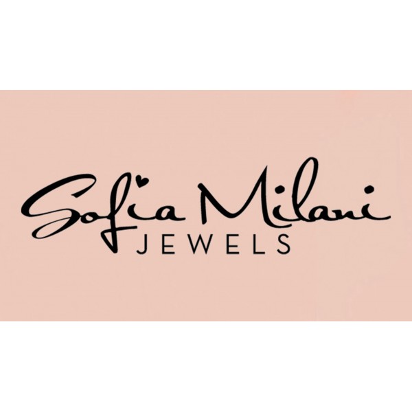 SOFIA MILANI - 여성용 귀걸이 925 실버 지르코니아석 - 곡선 사다리꼴 스터드 귀걸이