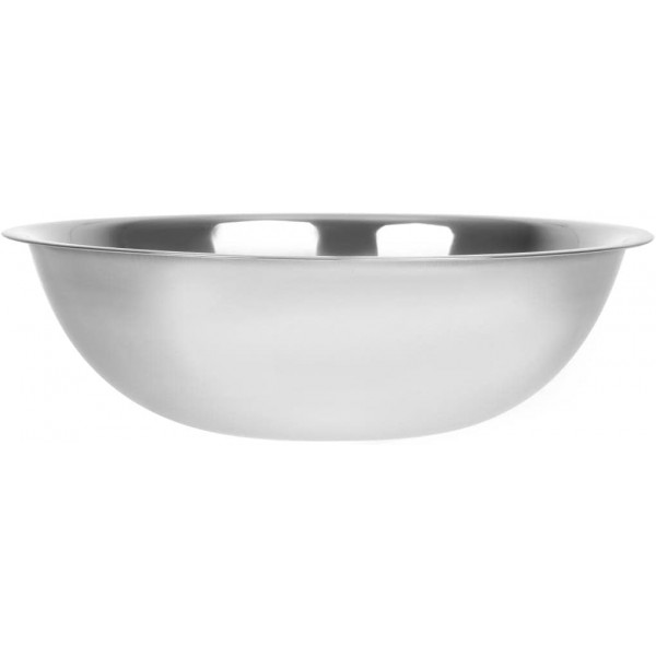 Vogue 12618 스테인리스 스틸 믹싱 보울 12Ltr 주방 접시 레스토랑 식기, 실버 12Ltr 싱글