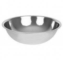 Vogue 12618 스테인리스 스틸 믹싱 보울 12Ltr 주방 접시 레스토랑 식기, 실버 12Ltr 싱글
