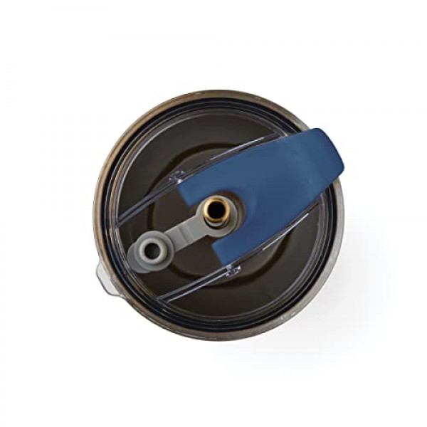 레녹스 895728 블루베이 도트 패턴 스테인레스 스틸 텀블러와 빨대