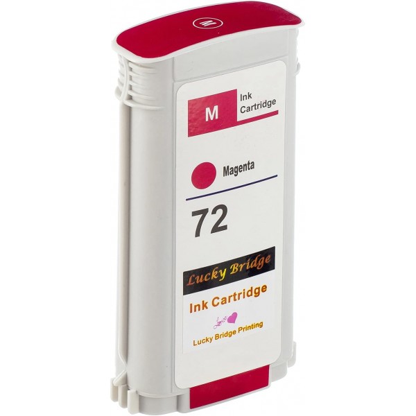 LKB 6PK 호환 HP72 잉크 카트리지 교체(130ML 포함) designjet T1100 T1200 T1100ps T1120 SD-MFP T1120ps T2300 T610 T620 T770 시리즈 프린터(6팩) - 영국