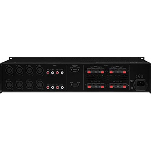 IMG STAGELINE STA-850D 8채널 디지털 앰프 Black & Goobay 50097 2x RCA Male - 2x RCA Male RCA 케이블 0.5m 검정색