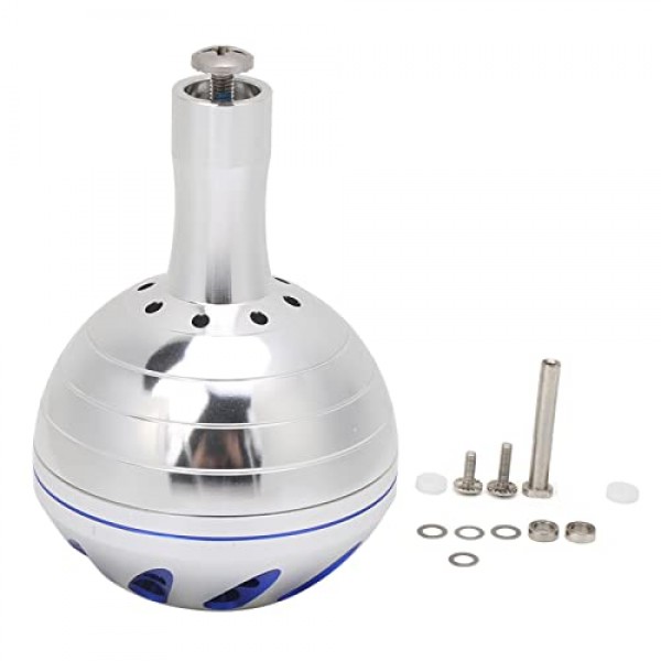 파워 노브 45Mm 금속 경량 핸들 노브 교체 노브 스피닝 낚시 릴 핸들 지그 릴 태클 도구 용 드릴 장착 도구 (실버) Lixada 파워 노브 낚시 릴 Han Gomexus Power K