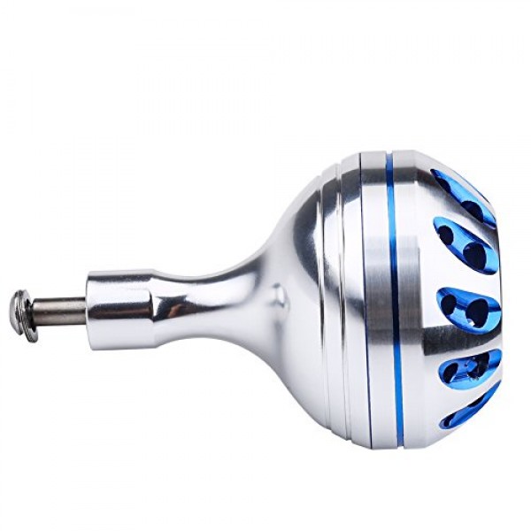 파워 노브 45Mm 금속 경량 핸들 노브 교체 노브 스피닝 낚시 릴 핸들 지그 릴 태클 도구 용 드릴 장착 도구 (실버) Lixada 파워 노브 낚시 릴 Han Gomexus Power K