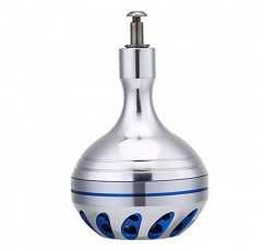 파워 노브 45Mm 금속 경량 핸들 노브 교체 노브 스피닝 낚시 릴 핸들 지그 릴 태클 도구 용 드릴 장착 도구 (실버) Lixada 파워 노브 낚시 릴 Han Gomexus Power K