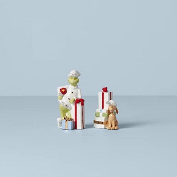 레녹스 894172 메리 그린치마스 솔트 앤 페퍼 세트