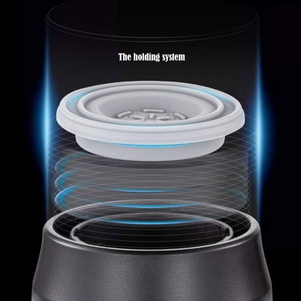 휴대용 커피 메이커 캡슐, 미니 에스프레소 메이커, 호환 가능한 분쇄 커피, 소형 여행용 커피 메이커, 수동으로 작동되는 피스톤 액션(검정색)