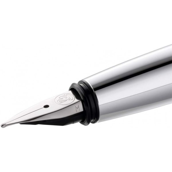 Pelikan 817219 만년필 Pura, mocha, F촉, 대형 카트리지 포함 1개 Pelikan Gemstone Ink® Sapphire