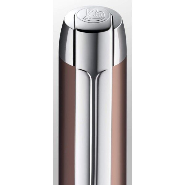 Pelikan 817219 만년필 Pura, mocha, F촉, 대형 카트리지 포함 1개 Pelikan Gemstone Ink® Sapphire