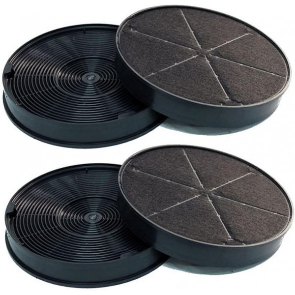 카본 필터 - 추출기 후드용 활성탄 필터 - Franke 112.0016.755/1120016755 / 112.0157.240/1120157240 / 112.0169.114/1120169114 / 6093049/6093021-4개(2쌍)에 적합