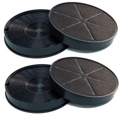 카본 필터 - 추출기 후드용 활성탄 필터 - Franke 112.0016.755/1120016755 / 112.0157.240/1120157240 / 112.0169.114/1120169114 / 6093049/6093021-4개(2쌍)에 적합