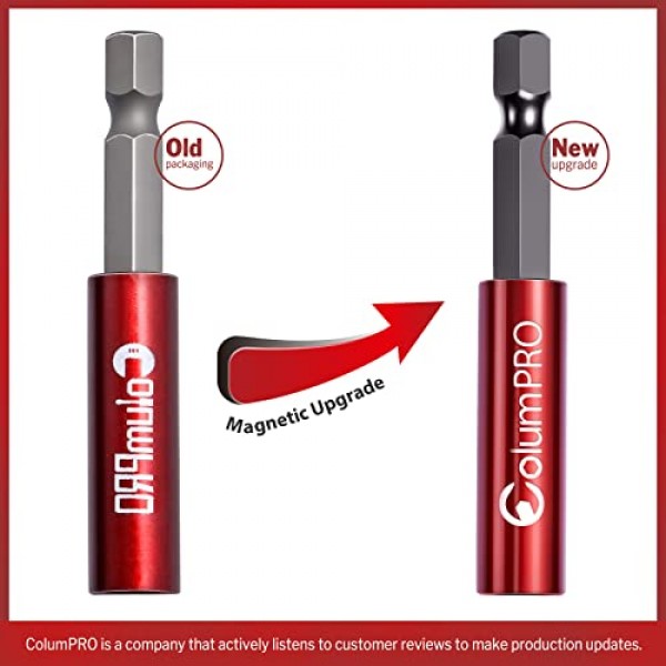 임팩트 드라이버, 1/4 육각 섕크 S2 강철 마그네틱 스크루드라이버 확장, 드릴 비트 익스텐더, 2,4,6,12인치 확장용 강력한 자기 드릴 비트 확장 홀더 4개