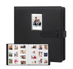 Fujifilm Instax Mini 카메라용 640 포켓 사진 앨범, 폴라로이드용 사진 앨범, 가죽 커버, Instax Mini 12 11 9 40 90 8 7 Evo LiPlay 즉석 카메라, 2x3 사진 앨범(검은색)