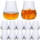 Ufrount Stemless 와인 잔 12,8 OZ 튤립 모양의 위스키 시음 유리 스니프터 세트, 구식 버번 잔 코냑, 레스토랑용 넓은 그릇 좁은 림 스카치 스니프터