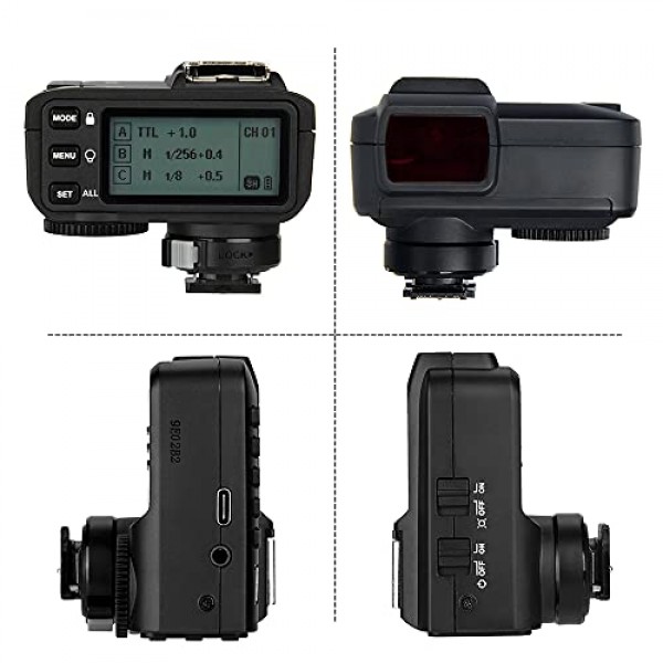 Sony용 Godox X2T-S TTL 무선 플래시 트리거, Bluetooth 연결, 1/8000s HSS, 5개의 별도 그룹 버튼, 재배치된 컨트롤 휠, 새로운 핫슈 잠금, 새로운 AF 보조광