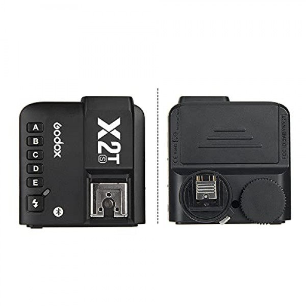 Sony용 Godox X2T-S TTL 무선 플래시 트리거, Bluetooth 연결, 1/8000s HSS, 5개의 별도 그룹 버튼, 재배치된 컨트롤 휠, 새로운 핫슈 잠금, 새로운 AF 보조광