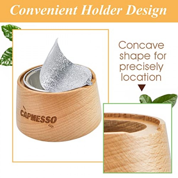 Nespresso Vertuo 재사용 가능한 포드, 리필 가능한 Vertuoline 캡슐을 재사용하기 위한 CAPMESSO 알루미늄 호일 씰 키트(전체 씰 키트 + 뚜껑 100개)