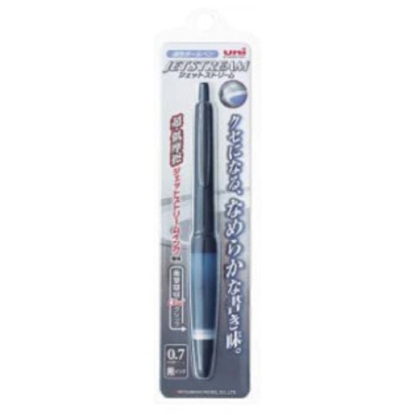 Alpha-Gel Jetstream 0.7mm 볼펜, 블랙 바디, 블랙 잉크 (SXN1000071P24)